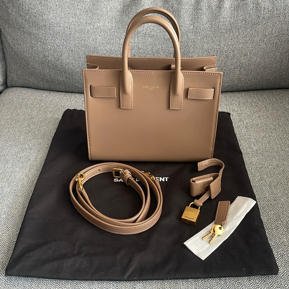 Saint Laurent - Nano Sac de Jour - Dark Beige